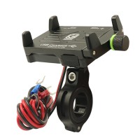 Motorcycle Smart Phone Holder with 2.5A USB Charger Suit for 3.5-6.5inch mobile phone universal